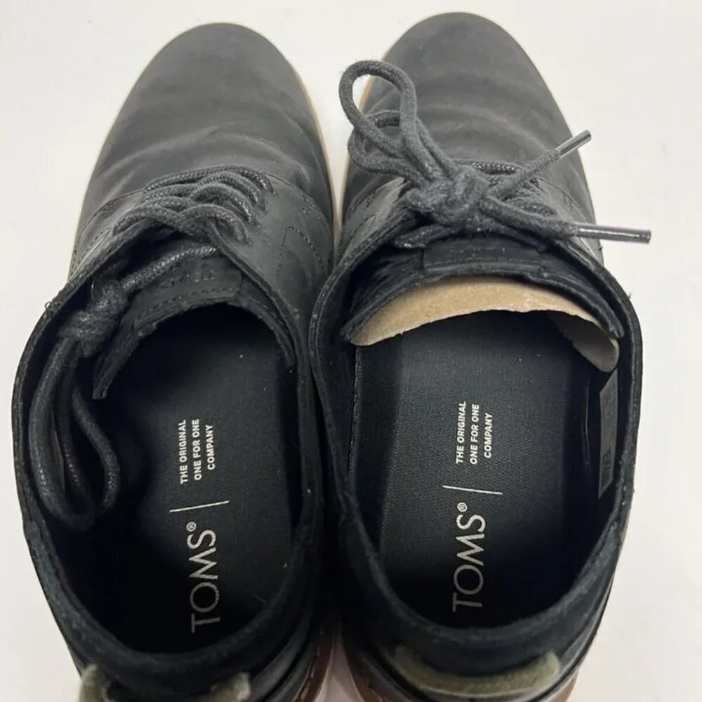 Toms Men's Preston Lace Oxford Black Size 11 M